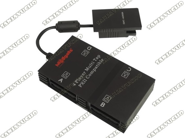 &u+ MULTITAP PS2 ADAPTADOR PARA JOYSTICK Y MEMORIA PARA 4 JUGADORES