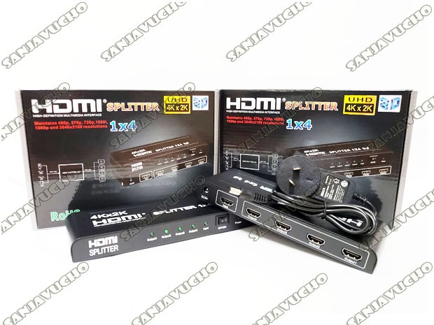 &u+ HDMI SPLITTER 1 X 4 DUPLICA SENAL 4KX2K 3D SM-C7831K