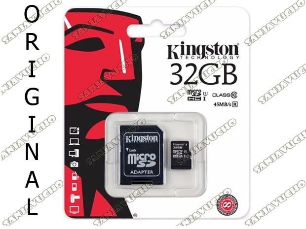 &+  MICRO SD ORIGINAL 32 GB KINGSTON CLASE 10