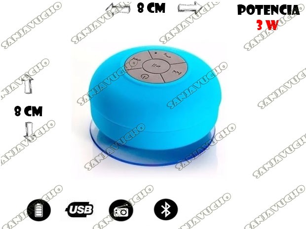 & PARLANTE BT BLUETOOTH SOPAPA PARA DUCHA