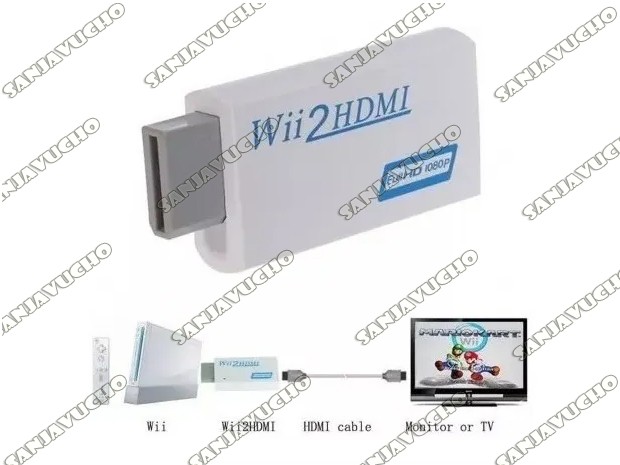 &u+  CONVERTIDOR IMAGEN WII A HDMI