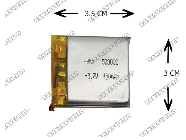 &u+ BATERIA AURICULAR DRON PARLANTE 3.7V 450MAH 503030