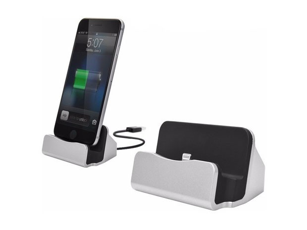 &+ CARGADOR CELULAR BASE DOCK STAND CARGADOR IPHONE