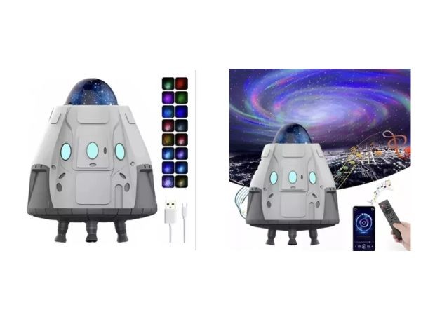 &u++ PROYECTOR LASER GALAXIA CAPSULA ESPACIAL BLUETOOTH TKC01