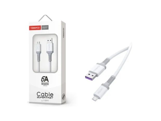 &u+ CABLE CARGADOR V8 SUPER RAPIDO 6A T-X19V