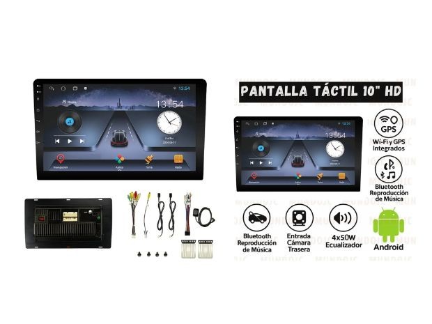 &u+ STEREO ANDROID AUTO 10 + CAMARA + GPS + CAR PLAY QM-10048