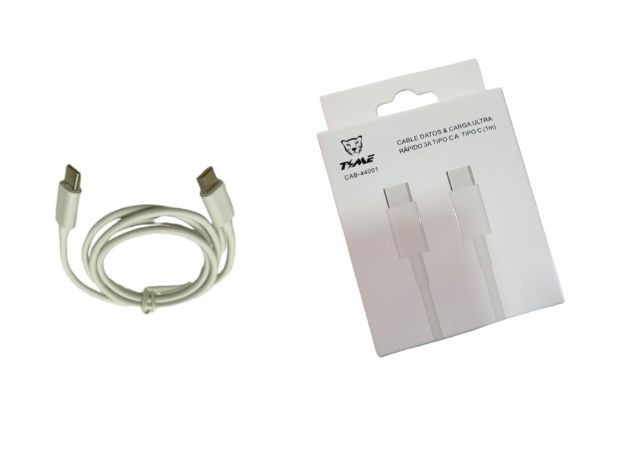 &u+ CABLE CARGADOR TIPO C A TIPO C EN CAJA CAB-44003