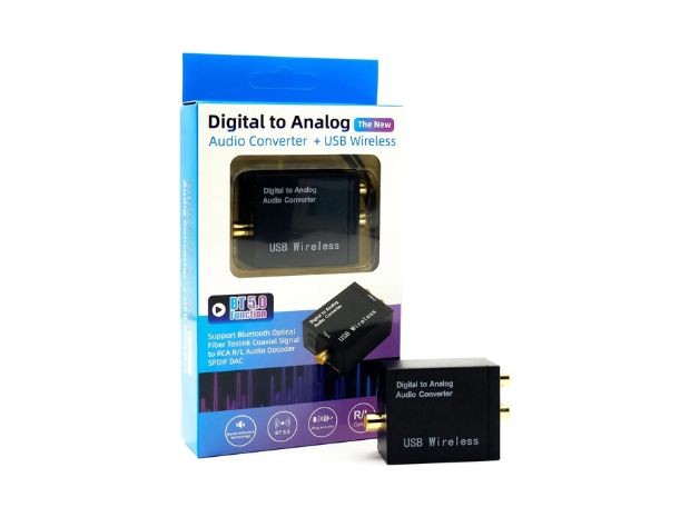 &u+ CONVERTIDOR OPTICO DIGITAL A ANALOGO WIRELESS (C7852BT)