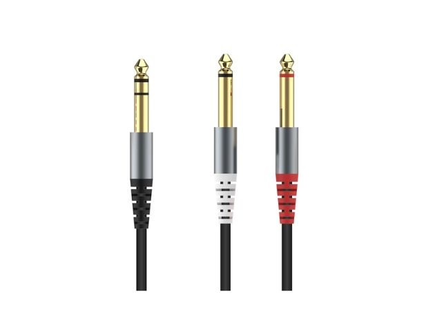 &u+ CABLE MICROFONO 6,35 A 6,35 ESTEREO L Y R XC-S5014