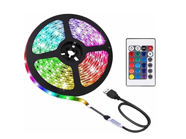 &ua TIRA LED (5050) + CONTROL REMOTO PARA TV 2 MTS (9023)