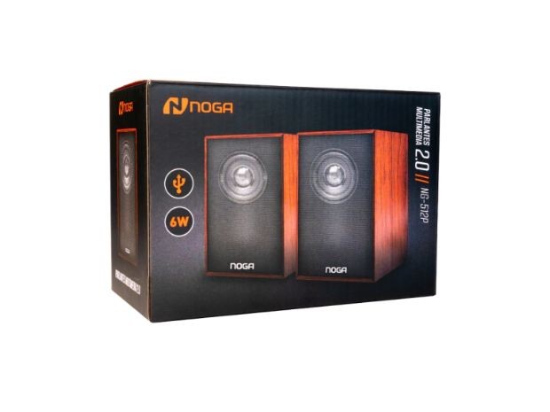 &ua PARLANTE PC NOGA MULTIMENDIA USB LED NG-512P