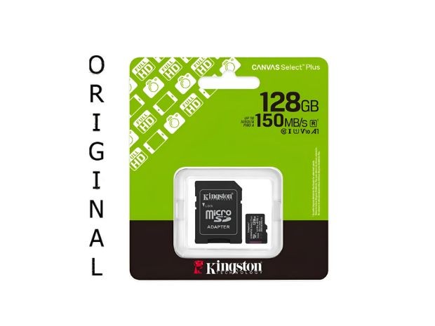 &uu MICRO SD ORIGINAL 128 GB KINGSTON GEN3 FULLHD