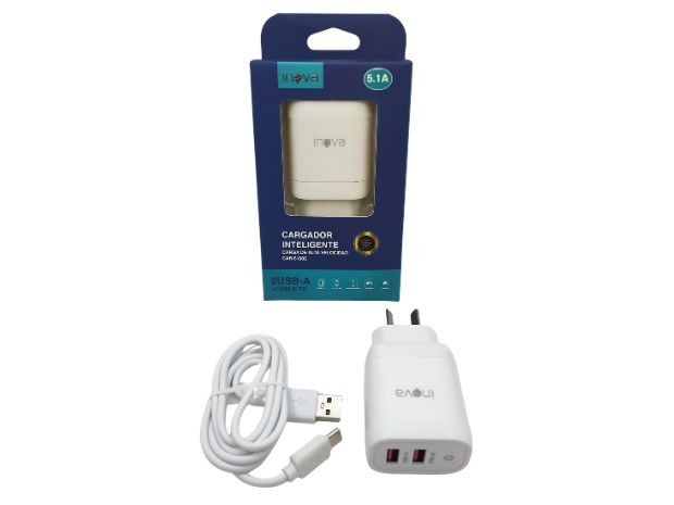 &u+ CARGADOR CELULAR TIPO C 5.1A INOVA DESMONTABLE CAR-5100C