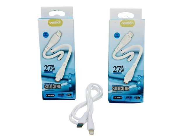 &u+ CABLE CARGADOR TIPO C A IPHONE SILICONA (8984)