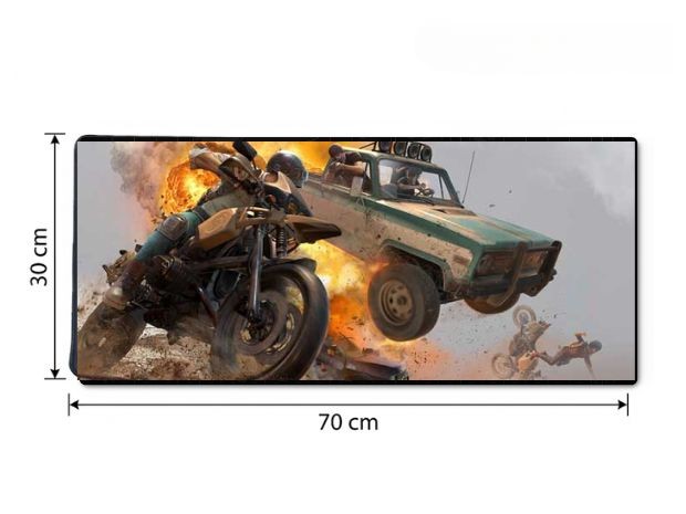 &uu MOUSE PAD GRANDE ANTIDESLIZANTE (70x30CM) AUTO 