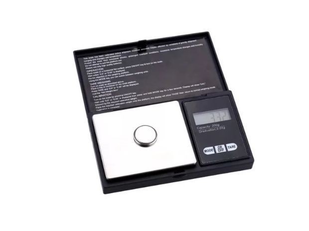 &uu MINI BALANZA DIGITAL GRAMERA 0.01 A 200 GRS (110)