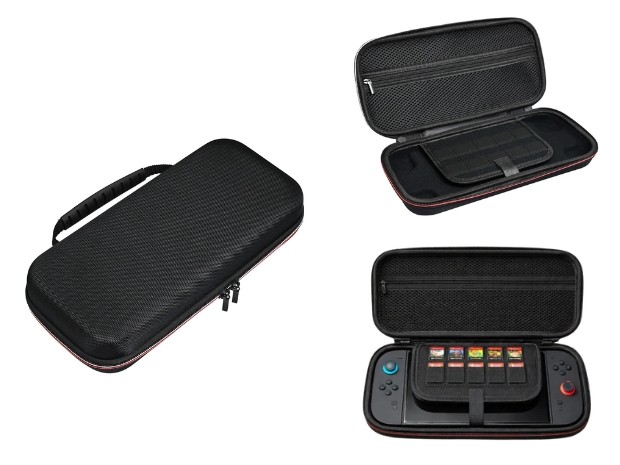 &uu NINTENDO SWITCH CASE SET SWITCH 2 EVA RESISTENTE (2805BK)